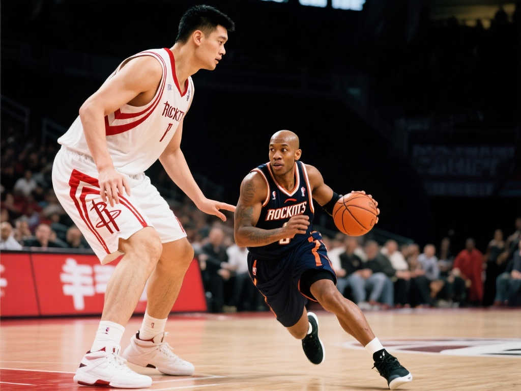 马布里巧妙晃过姚明的经典瞬间